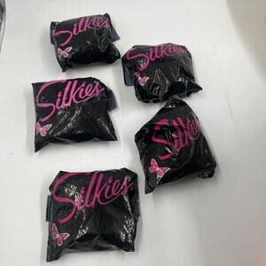 Silkies Lot Of 5 Vintage Sealed Nude 70 Pantyhose Large